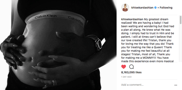 pregnant celebs 2018-Khloe-Kardashian