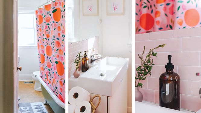 How To Transform A Tiny, Boring Bathroom Into A Stylish, Organized Retreat For Under $250