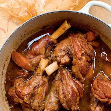Nigella Lawson's Lamb Shanks With Dates And Pomegranate Molasses