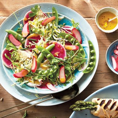 Spring Rhubarb Salad