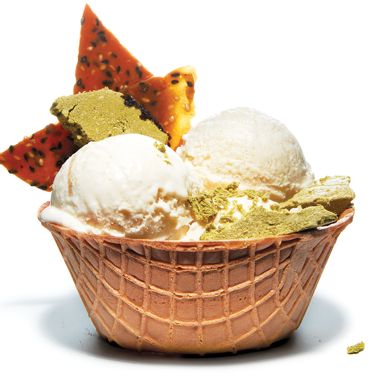 Tahini ice cream