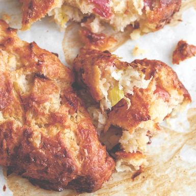 Violet Bakery's ham, cheese and leek scones