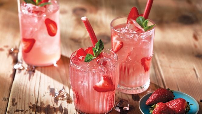 Strawberry-Rhubarb Sangria