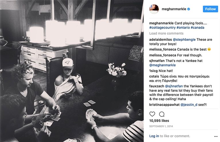Every Time Meghan Markle Looked So Cute In Her Blue Jays Cap It Was Unfair