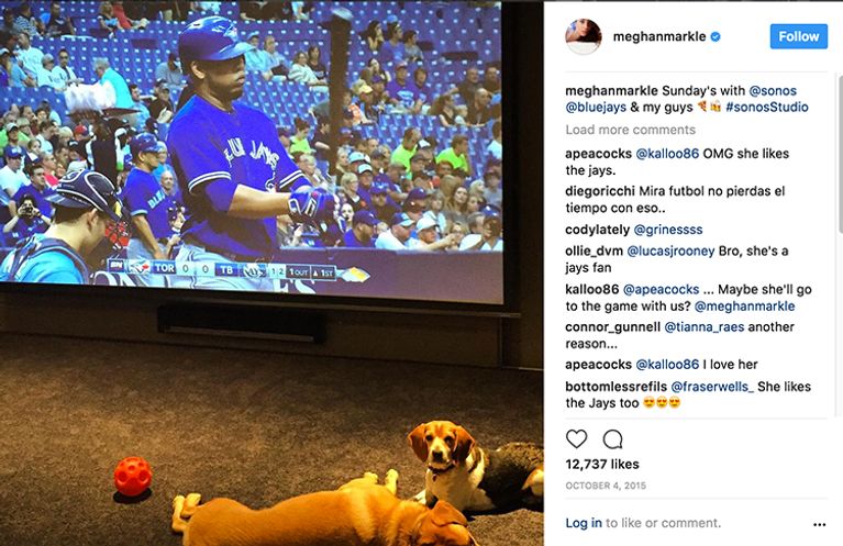 Every Time Meghan Markle Looked So Cute In Her Blue Jays Cap It Was Unfair