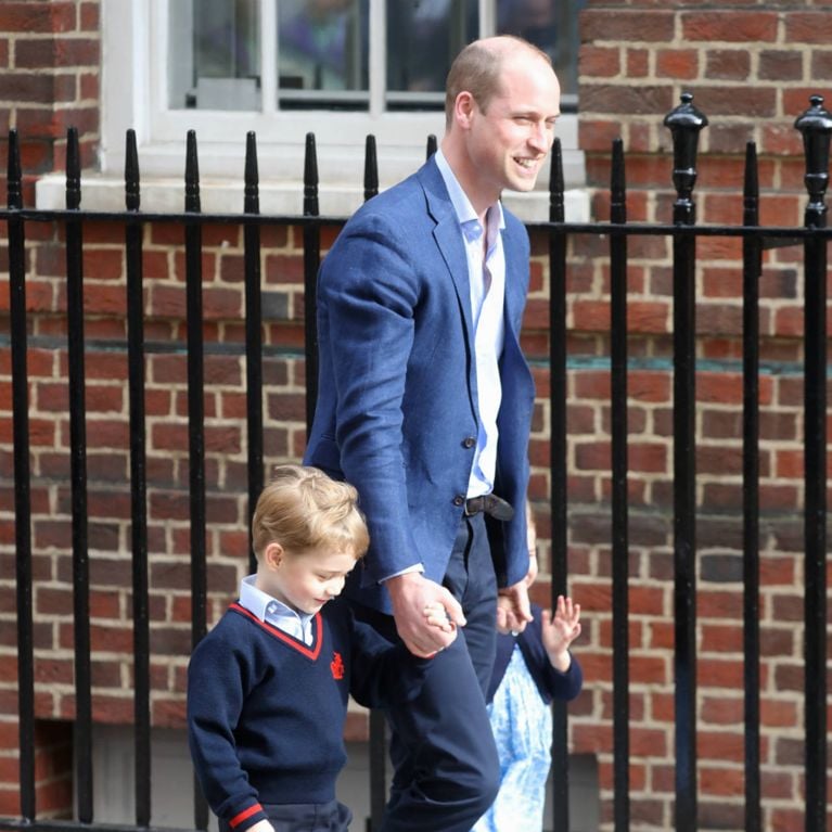 Prince George And Princess Charlotte Visit Their Brand-New Baby Brother
