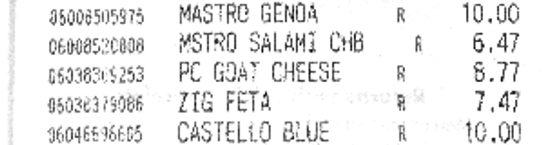 save money No Frills-CHEESE receipt