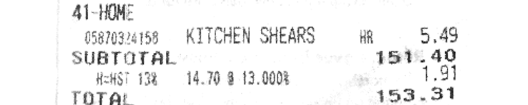 save money No Frills-KITCHEN ITEM receipt
