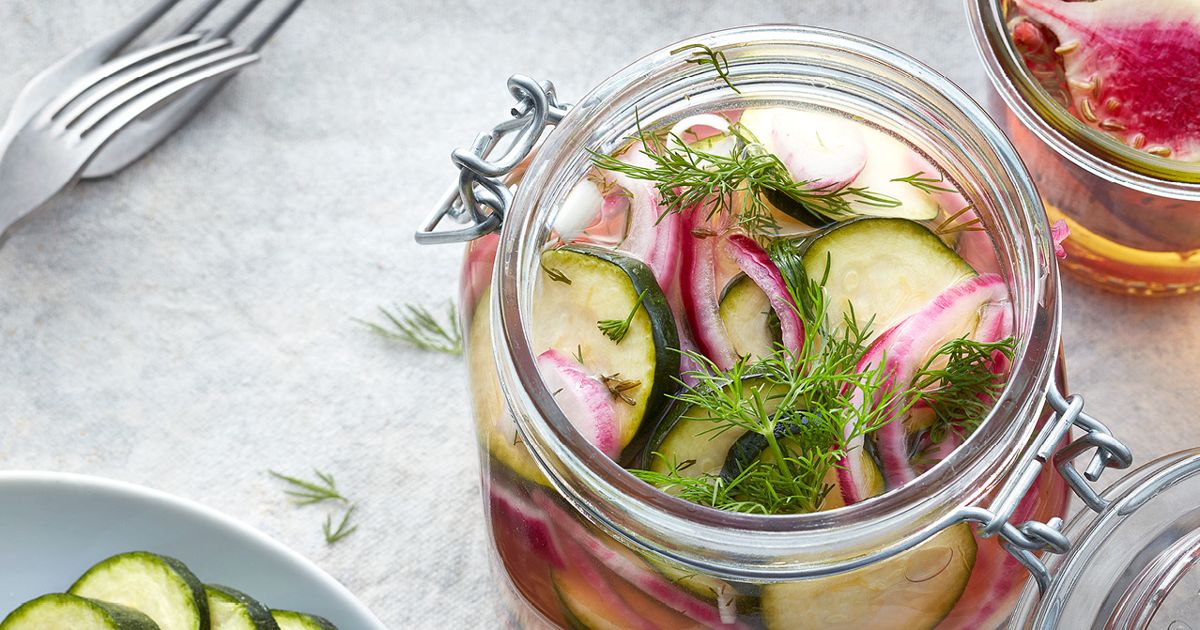 Quick Pickled Zucchini Recipe Chatelaine