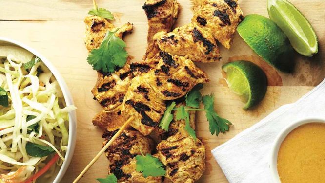 Curry-Coconut Chicken Skewers, Plus 4 More Easy Dinner Recipes