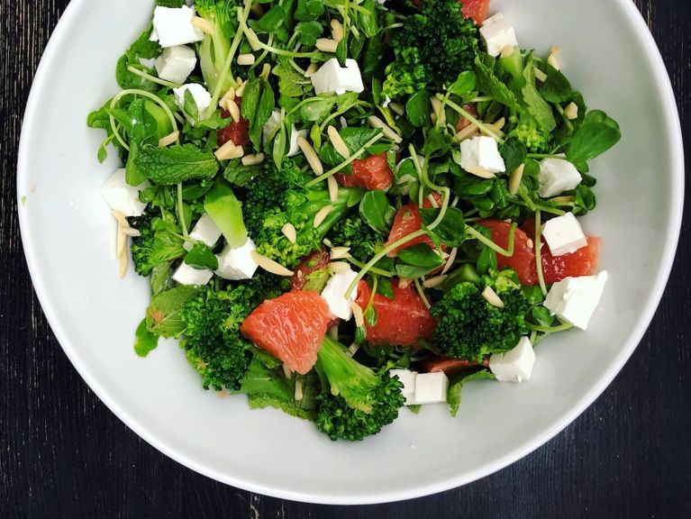 Savage Salads 5-minute b broccoli and grapefruit salad