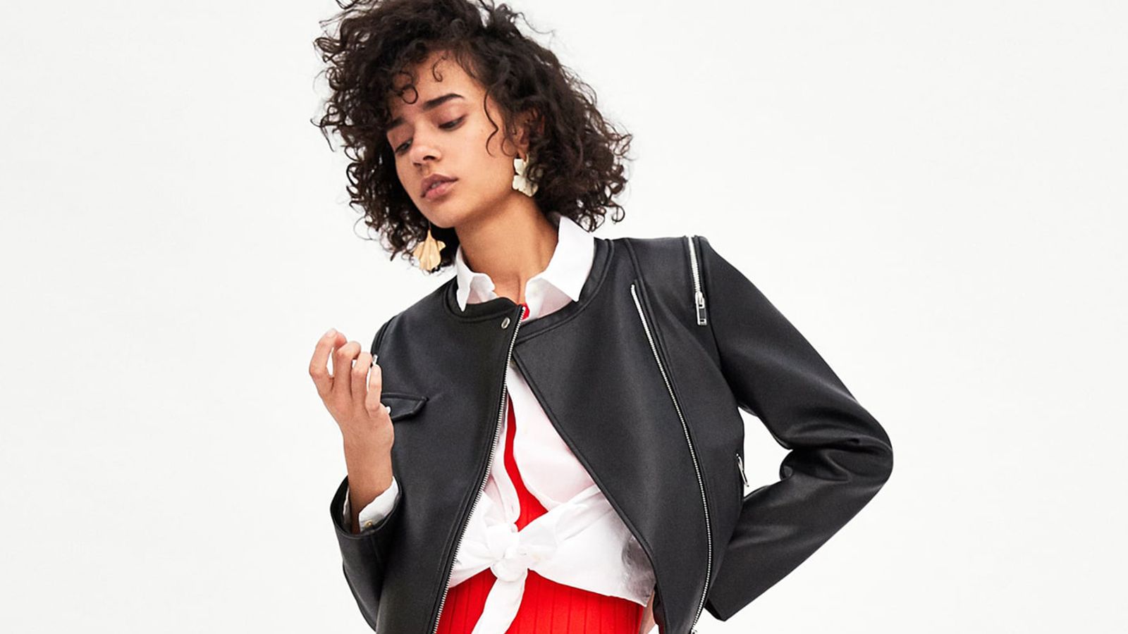 【ZARA】LEATHER EFFECT JACKET 美品 Mad Deals Of The Day: A Stylish Faux-Leather Jacket From Zara For