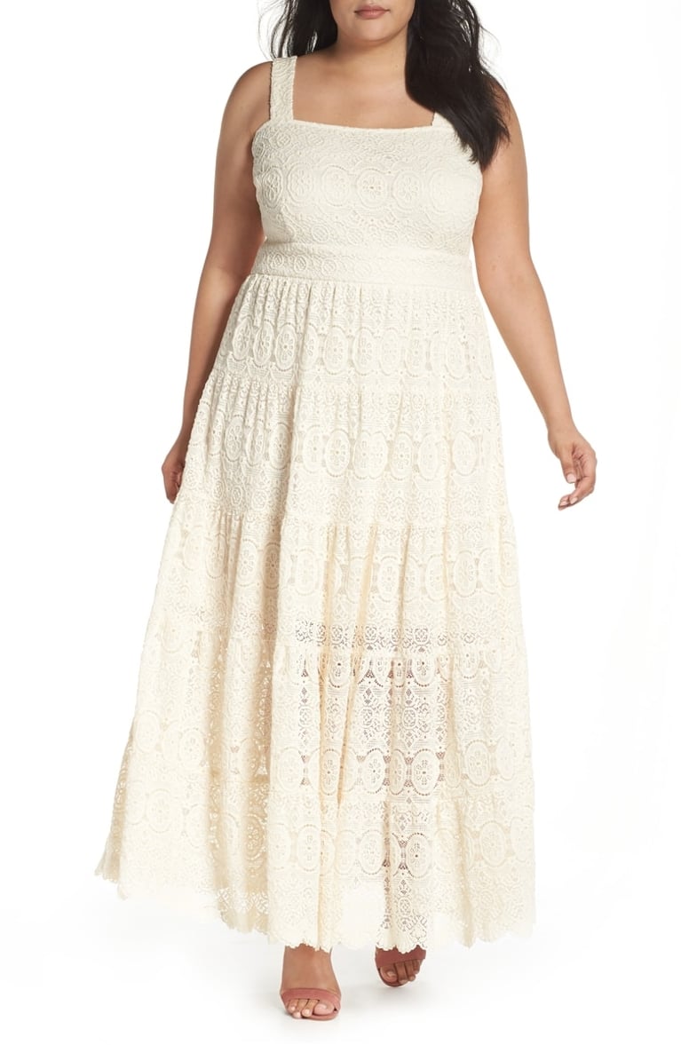 ELIZA J Tiered Lace Maxi Dress, maxi dresses