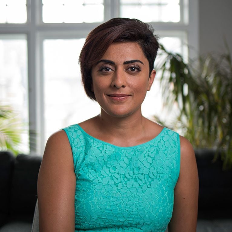 portrait of TechGirls Canada founder Saadia Muzaffar