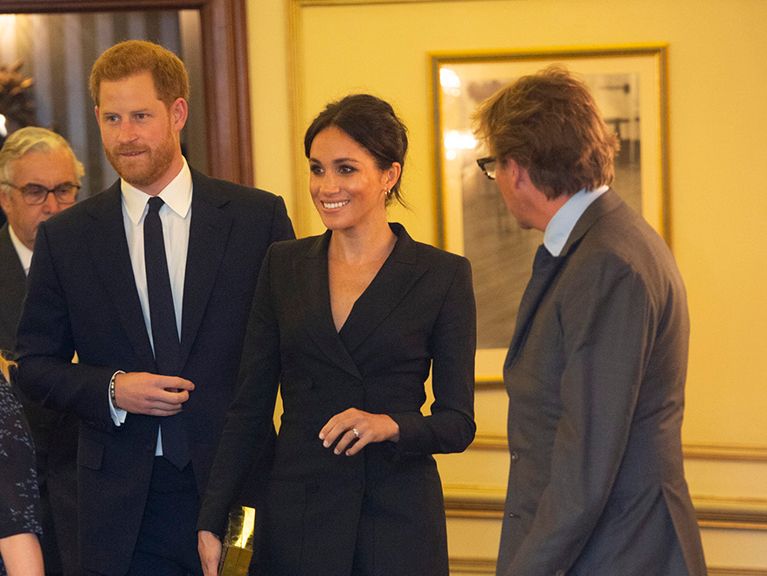 Meghan Markle Wears Canadian Designer’s Tuxedo Dress — And It’s Already Sold Out

