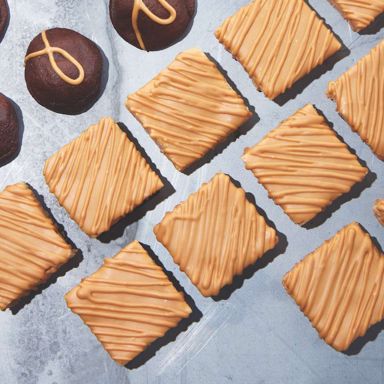 Brown Butter Shortbread Squares With Roasted White Chocolate