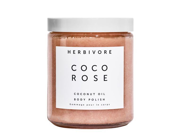 Holiday Gift Guide 2018 jar of Herbivore cocorose body polish scrub
