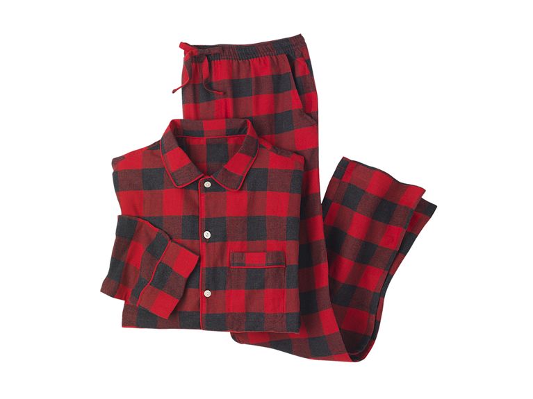 Holiday Gift Guide 2018 set of red and black plaid PJs