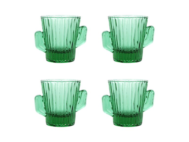 Holiday Gift Guide 2018 4 green cactus-shaped shot glasses