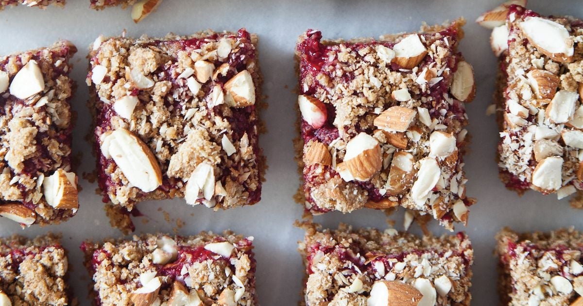 Almond Butter And Jam Breakfast Bars Chatelaine