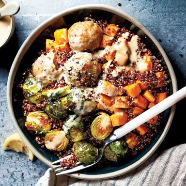 Baked Meatballs With Roasted Vegetables