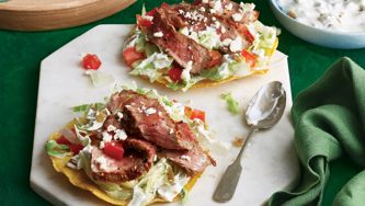 Beef tostadas