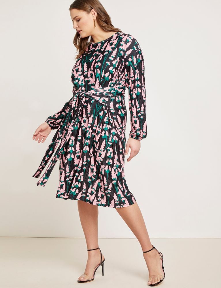 Eloquii Tie Front Easy Dress