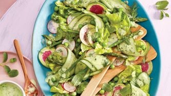 Spring greens salad