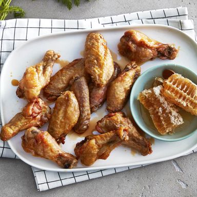 Baked honey garlic chicken wings
