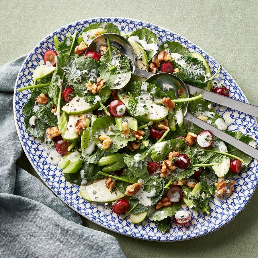 Waldorf Salad With Chive Dressing