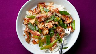 Spicy Pork Stir-Fry with Celery and Mushroom