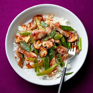Spicy Pork Stir-Fry with Celery and Mushroom