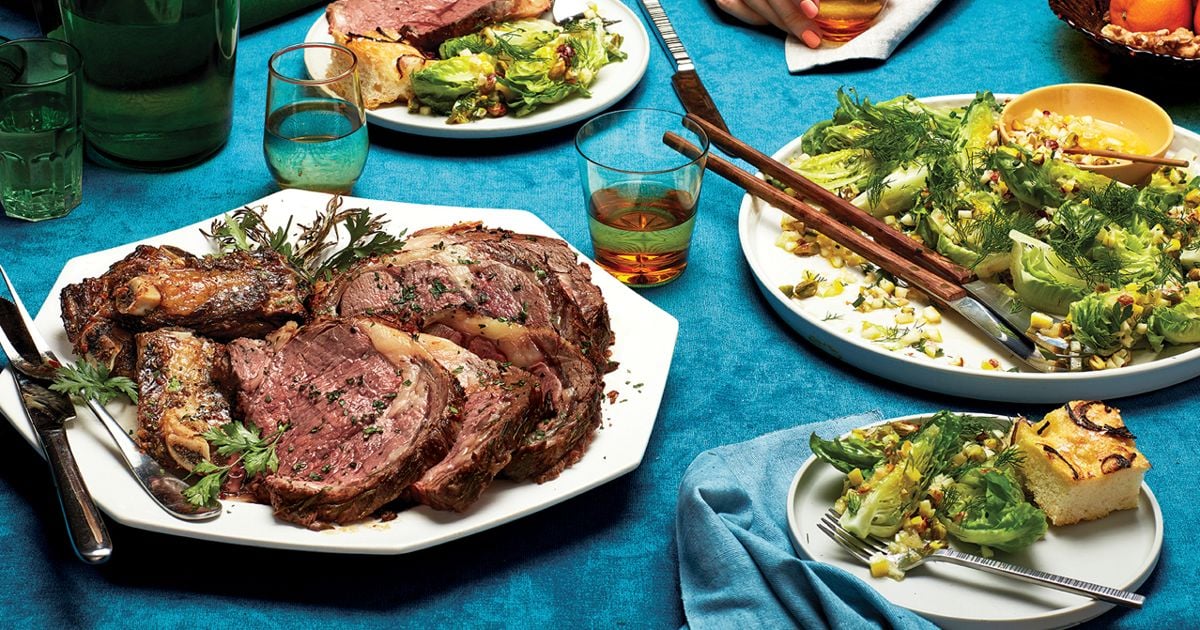 Alison Roman's Low And Slow Rib Roast With Rosemary And Anchovy