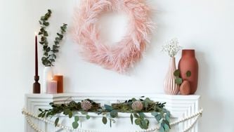 The Easy Way To Decorate Your Mantle For The Holidays—Even If You Don’t Have A Fireplace
