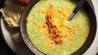 Cream Of Broccoli Soup With Cheddar (And No Cream!)