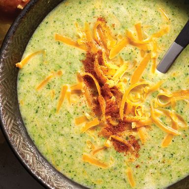 Cream Of Broccoli Soup With Cheddar (And No Cream!)