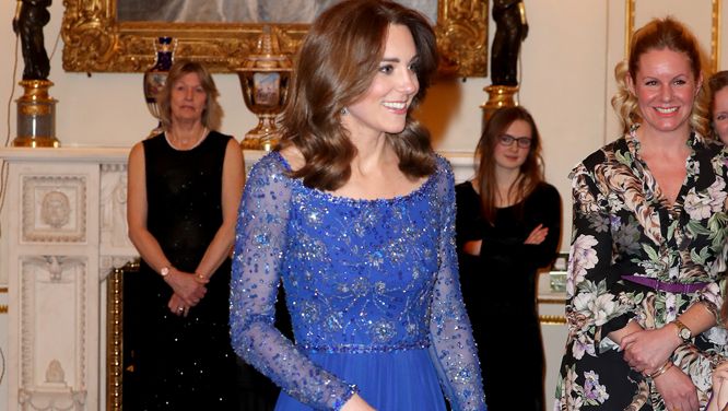 Kate Middleton Sparkles In A Gorgeous Beaded Gown At Charity Gala