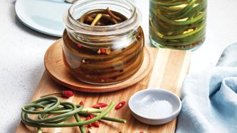 Pickled Garlic Scapes