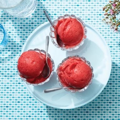 Strawberry-Rose Sorbet