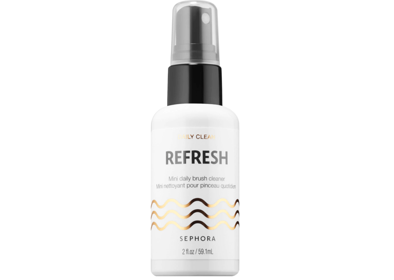 A picture of the Sephora Refresh brush cleanser on a white background.