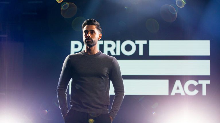 A still from Netflix's Patriot Act for a piece on what's new on Netflix Canada for June 2020