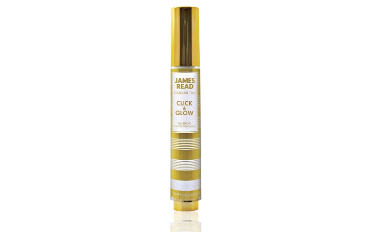 How to use self tanner: a bottle of James Read self-tanner on white background.