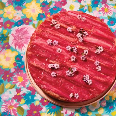 Rhubarb Upside-Down Cake