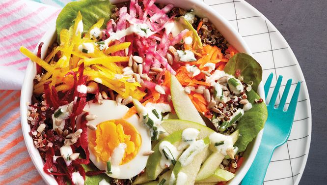 Rainbow Veggie Quinoa Bowl