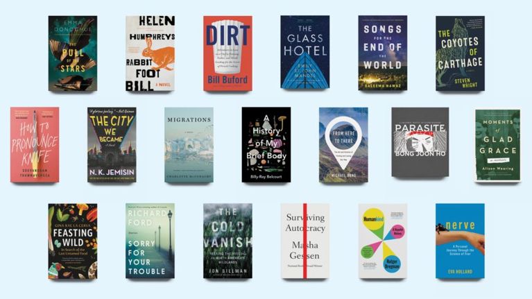 A roundup of book covers feature on a list of summer books to read for 2020