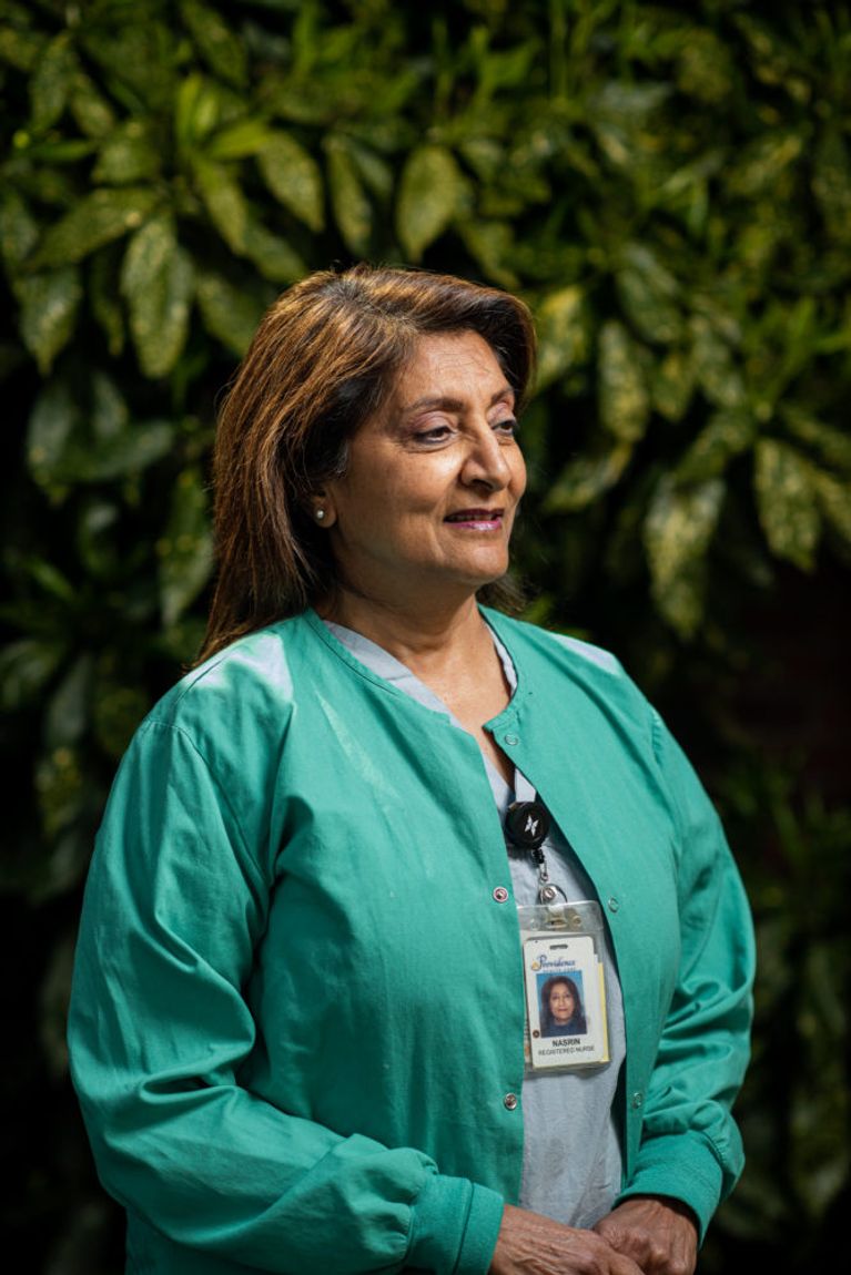 Nasrin Kherani, 64, registered nurse, surgical day care, post anesthetic care unit, endoscopy unit