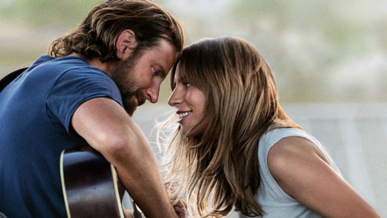 photo of lady gaga and bradley cooper in a star is born