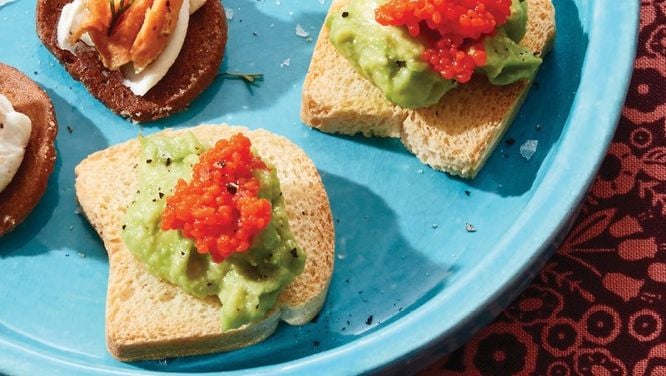 Bagel Crisps With Trout