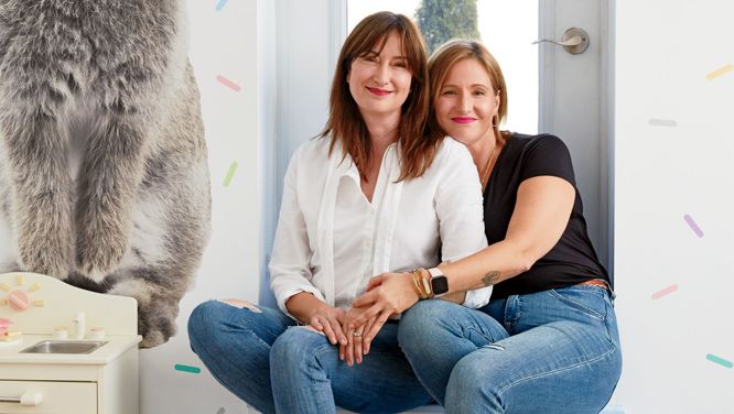 Inside A Pretty, Pastel-Filled Condo Reno Designed By One Sister For Another