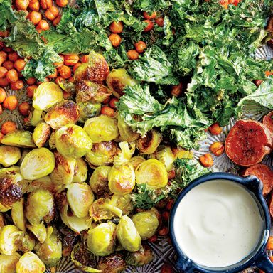 Sheet Pan Roasted Veggie And Chickpea Bowl